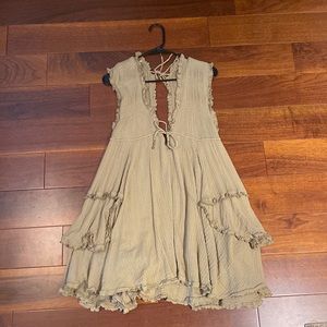 Free people olive green dress